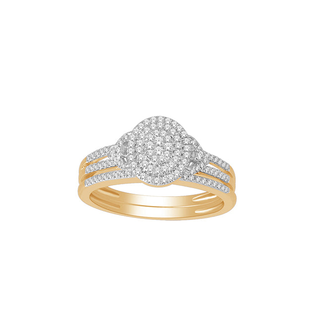 14K Yellow 0.32Ct D-Ladies Rings