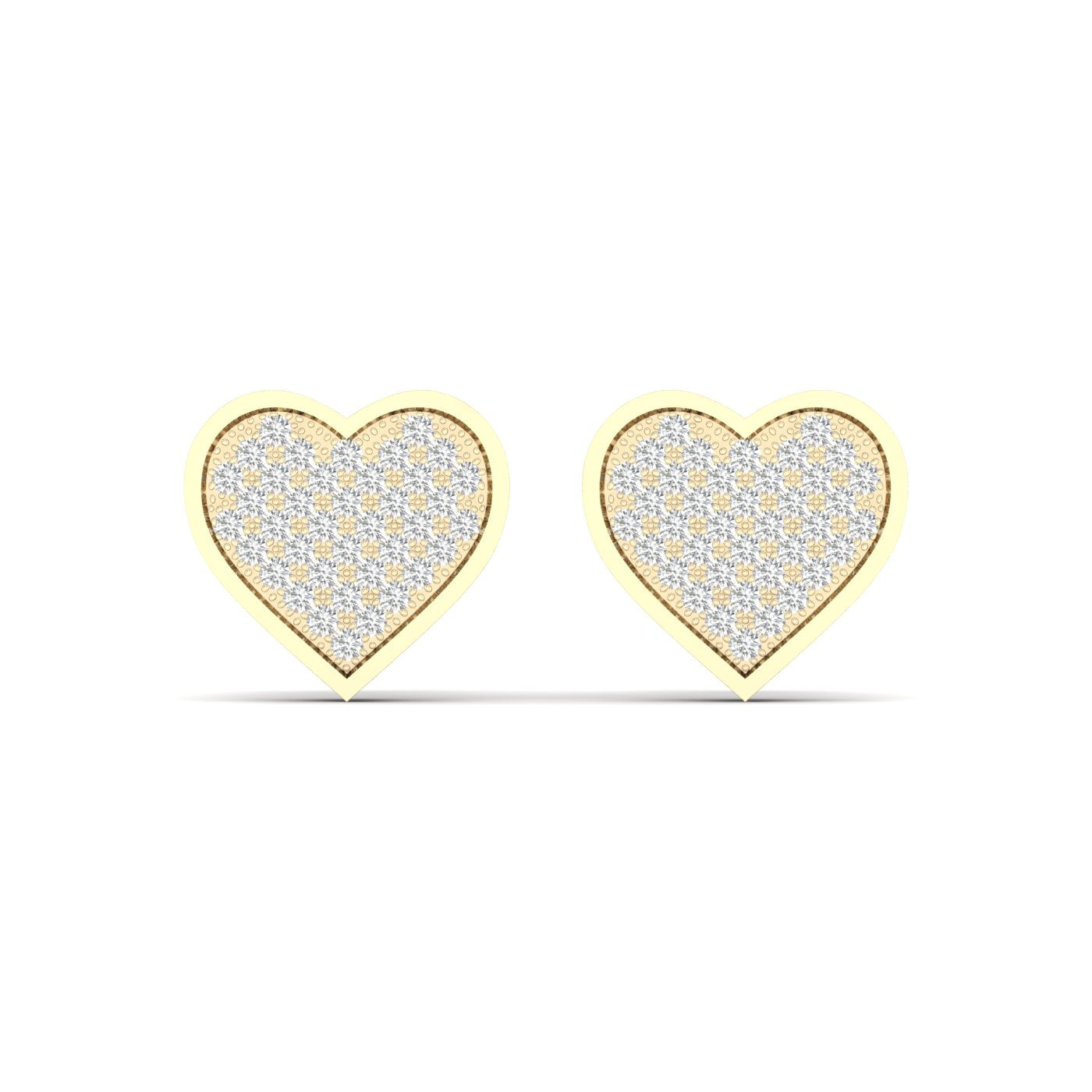 10K Yellow Gold Gorgeous 0.20Ct Diamond Earring