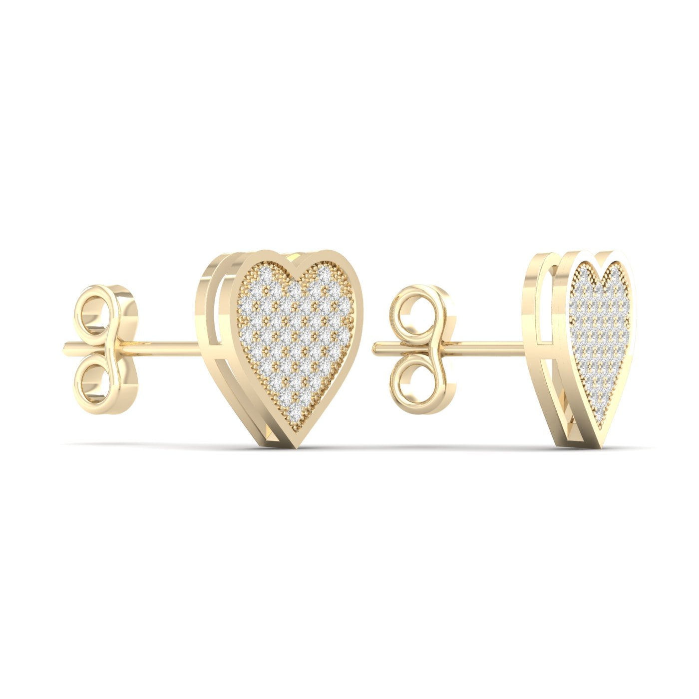 10K Yellow Gold Gorgeous 0.20Ct Diamond Earring