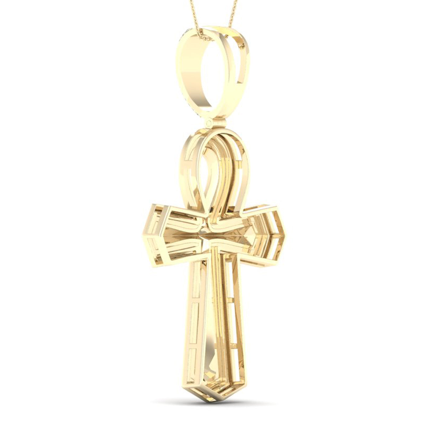 10K Yellow Gold Magnifcnet 0.40Ct Diamond Pendant