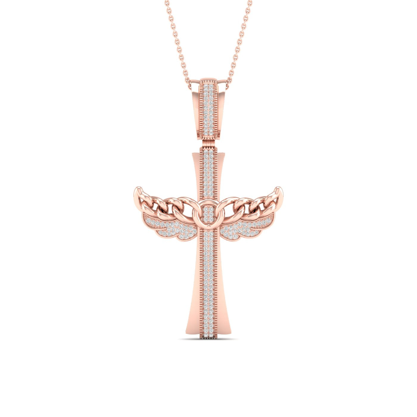 10K Rose Gold Magnifcnet 0.43Ct Diamond Pendant (Chains Sold Separately)