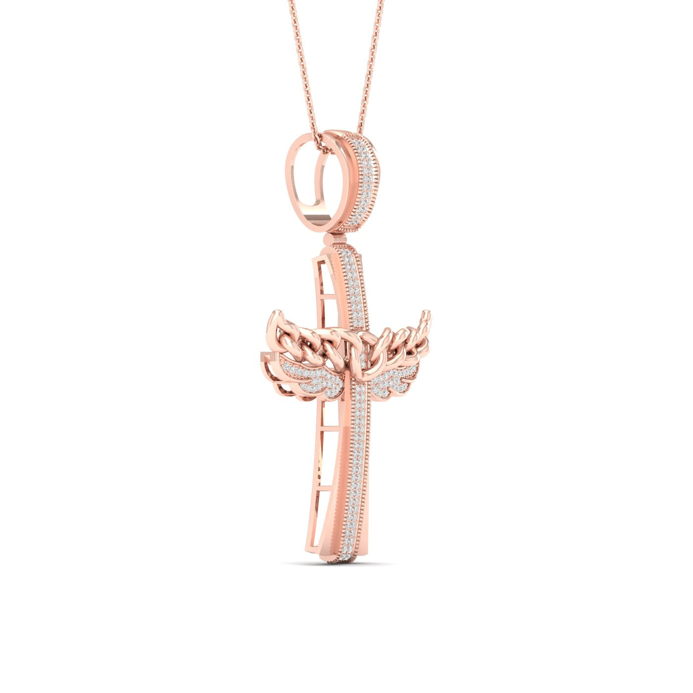 10K Rose Gold Magnifcnet 0.43Ct Diamond Pendant (Chains Sold Separately)