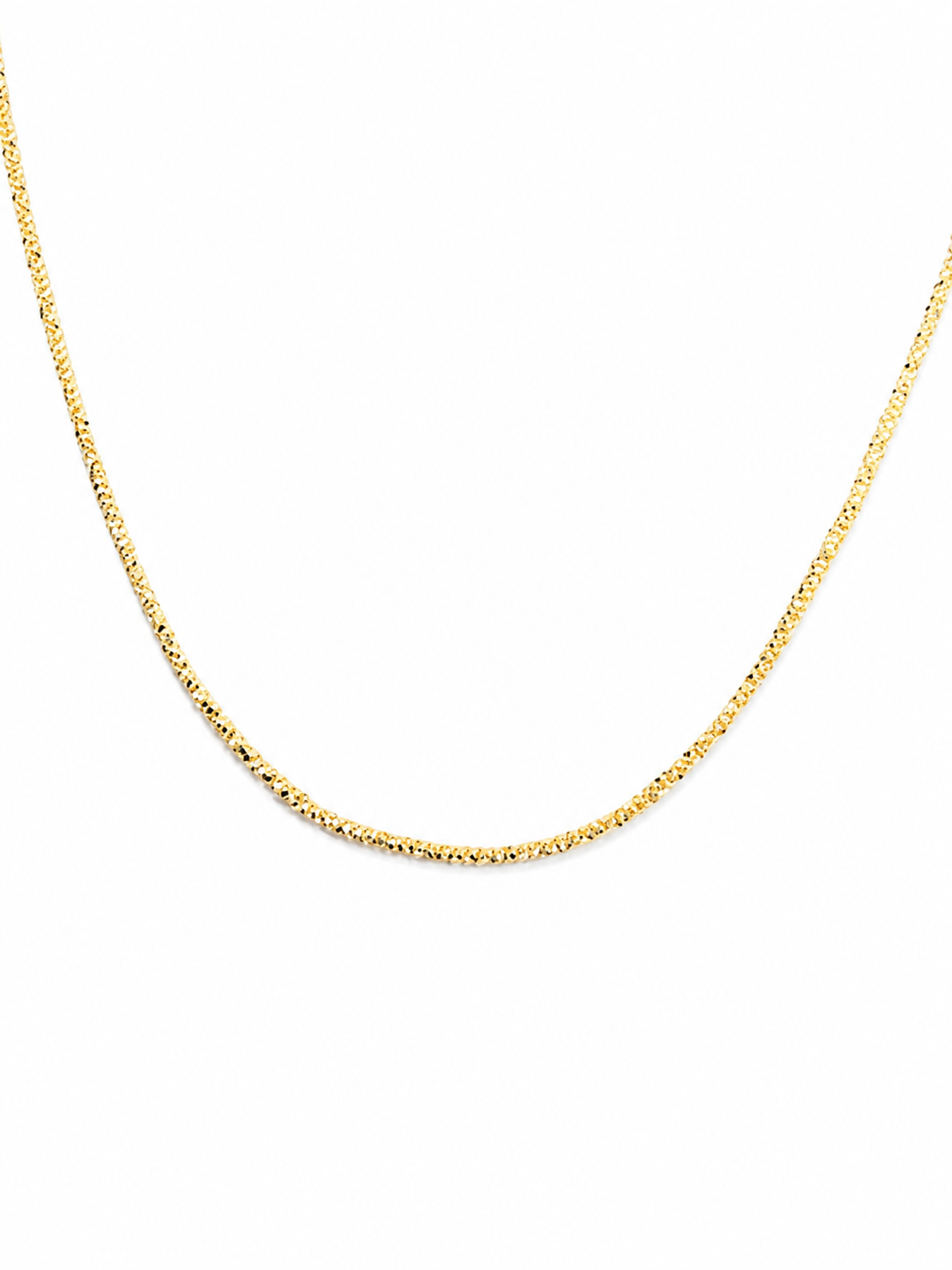 14KT Solid Yellow Gold Diamond Cut Franco 2 MM Chain