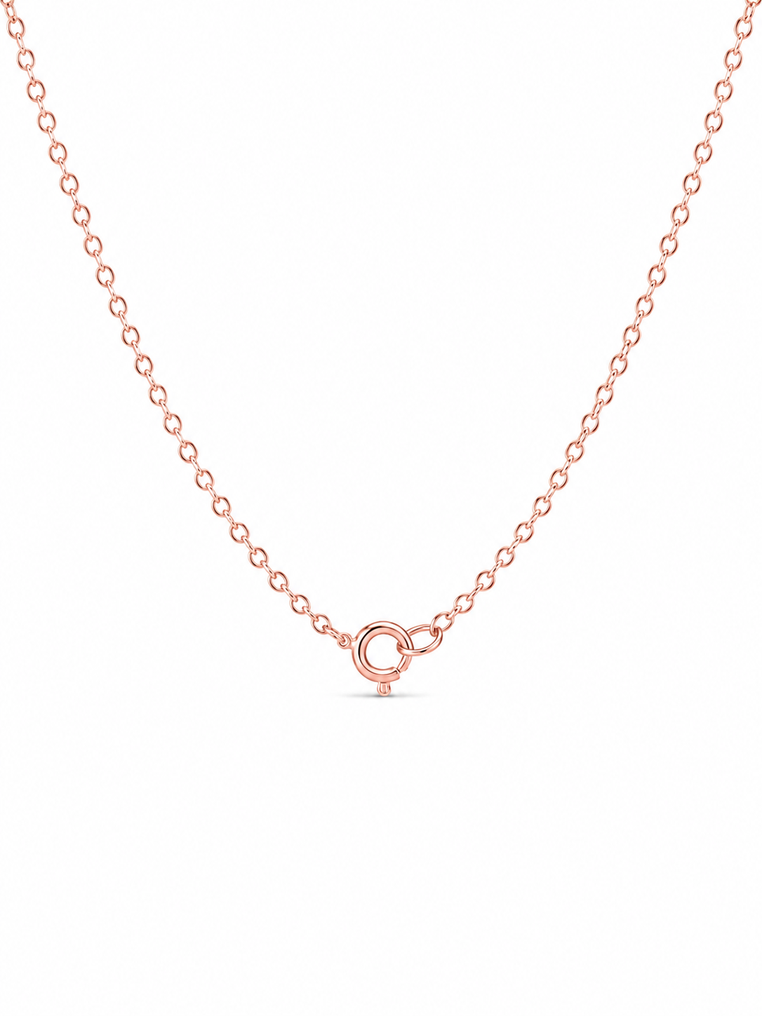 925 Rose Sterling Silver Cubic Zirconium Intertwining Lock Infinity and Heart Necklace