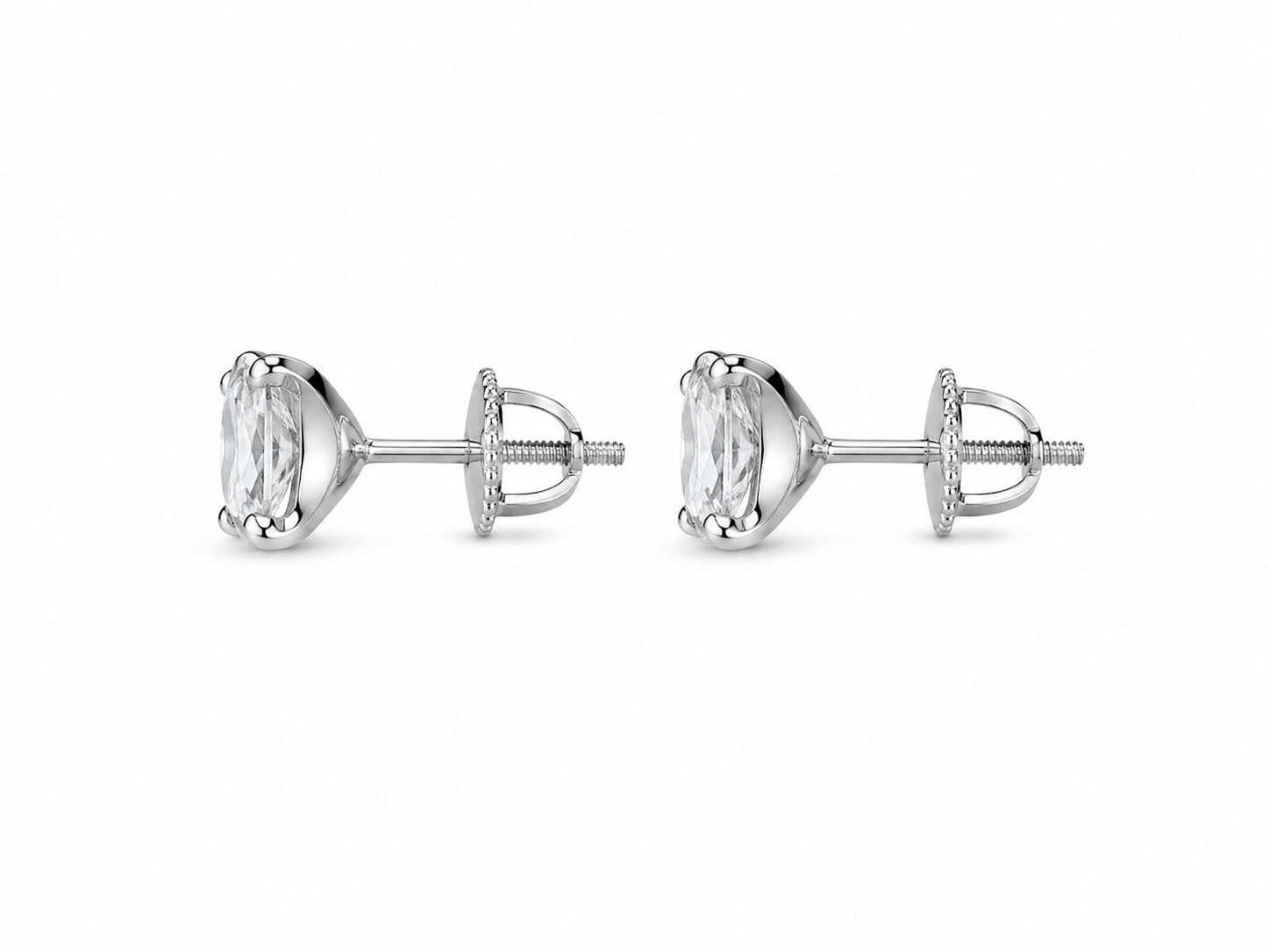 925 Sterling Silver Cubic Zirconium Stud Earrings