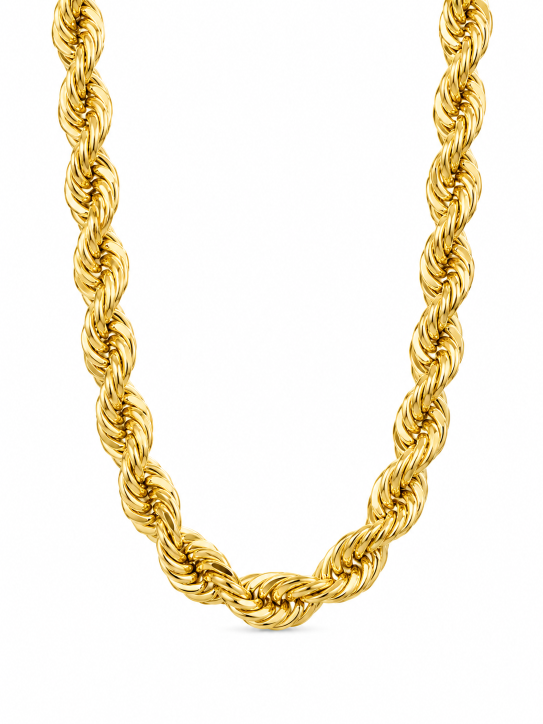 14KT Solid Yellow Gold 8.5 MM Rope Chain