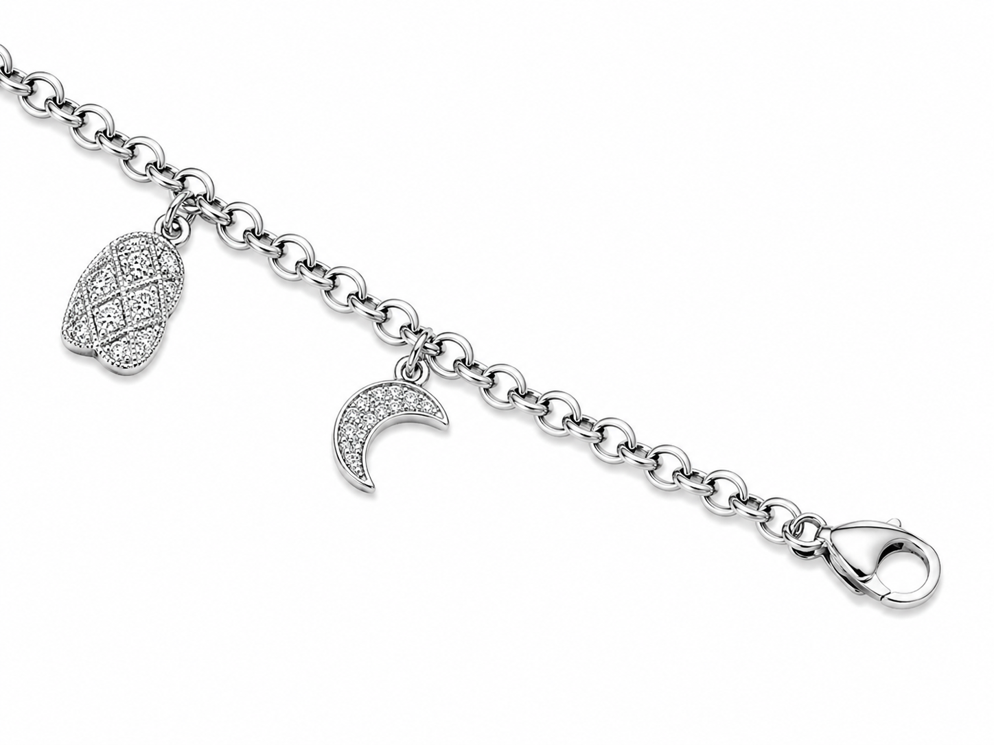 Stainless Steel Charm Bracelet