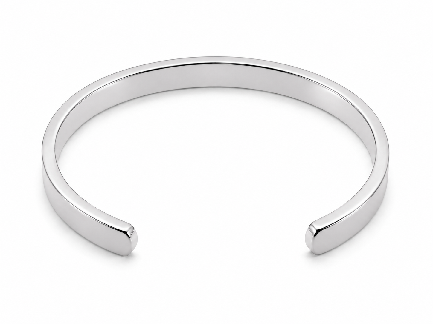Stainless Steel Silver Plated Bangle