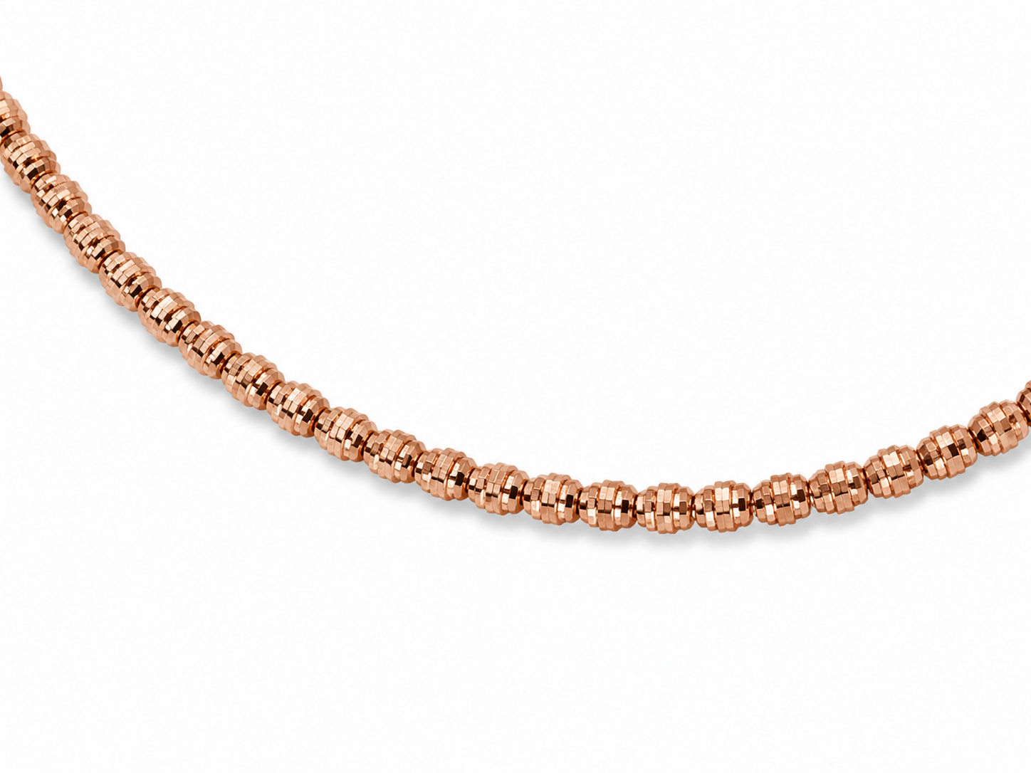 14KT Rose Gold Thin 2 MM Lobster Lock Bangle Bracelet
