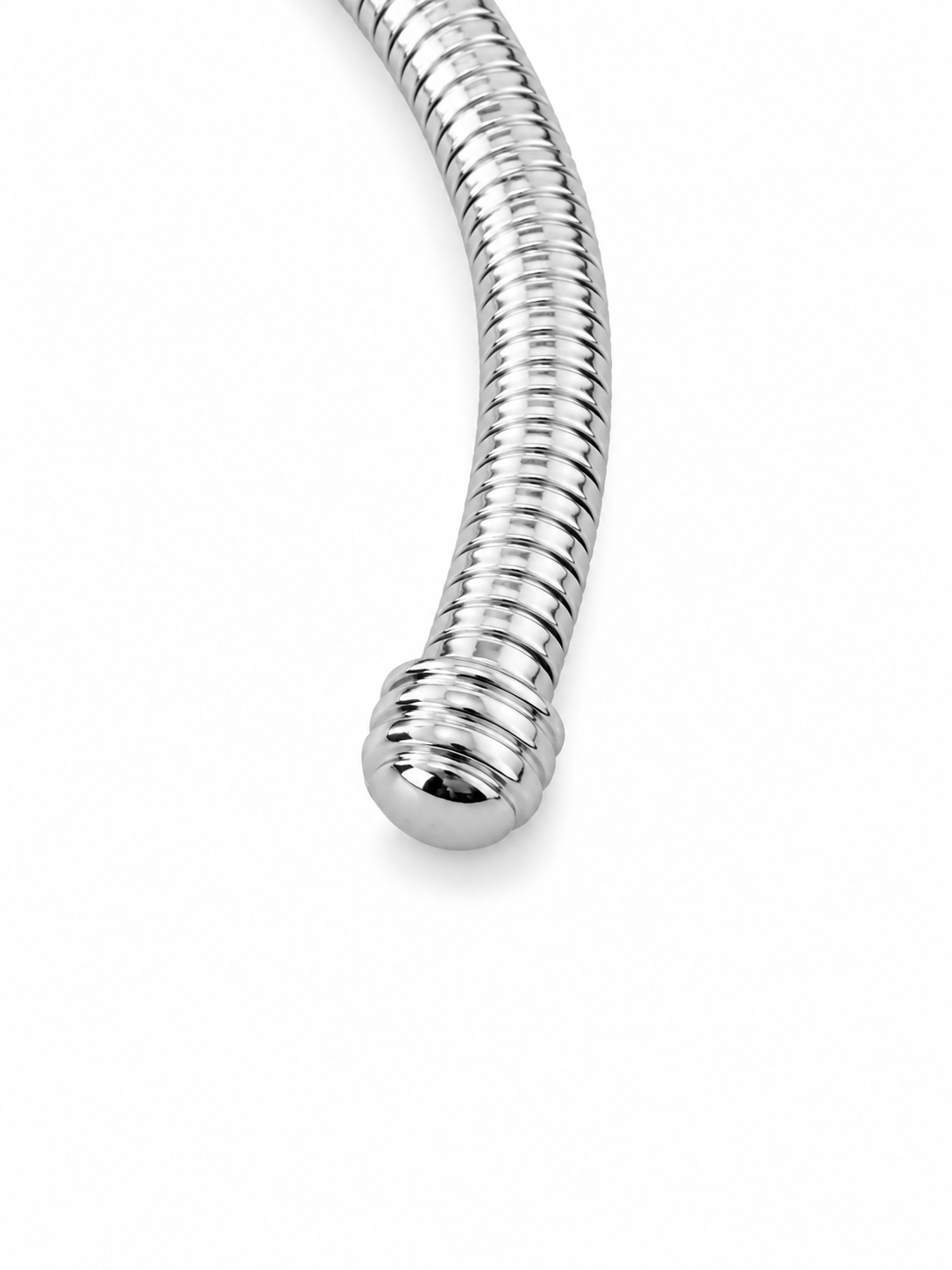14KT White Gold Elastic Adjustable Bangle Bracelet