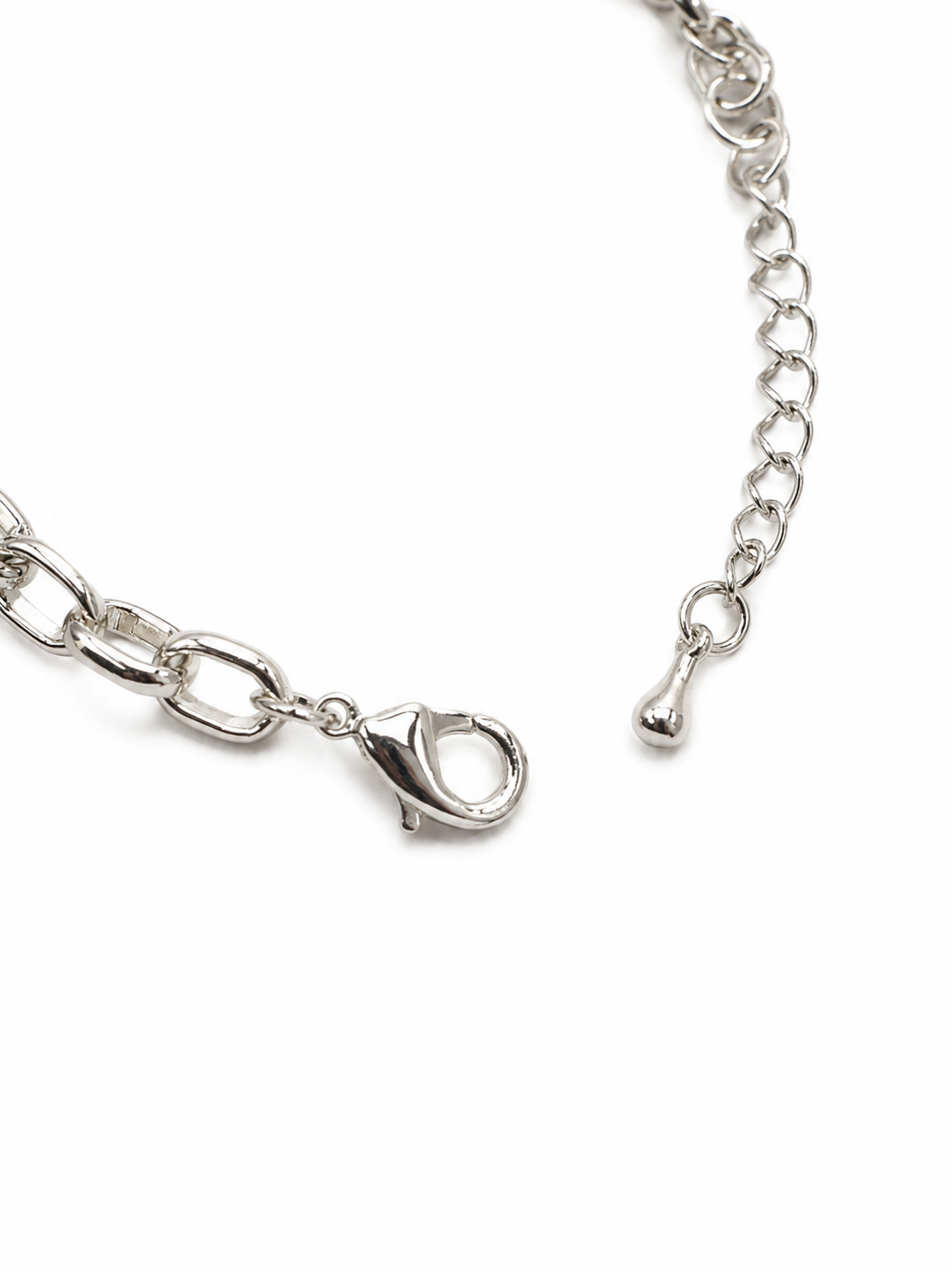 Stainless Steel Teddy Bear Charm with Crystal Bracelet