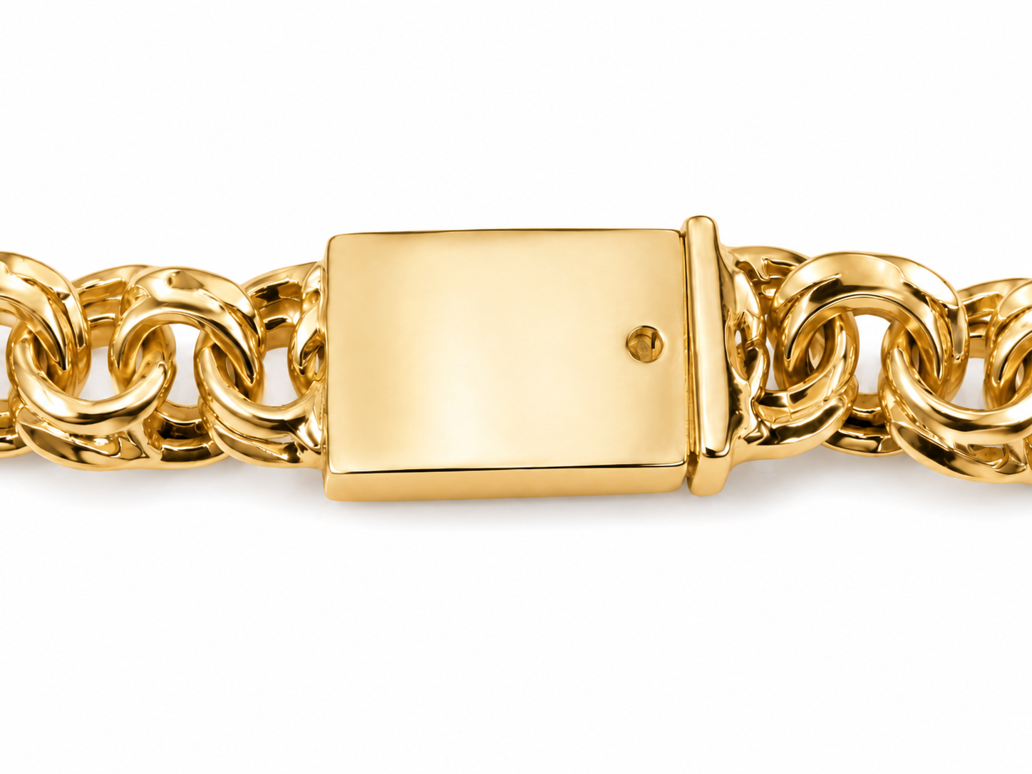 14KT Solid Yellow Gold Chino Link 8 MM Bracelet