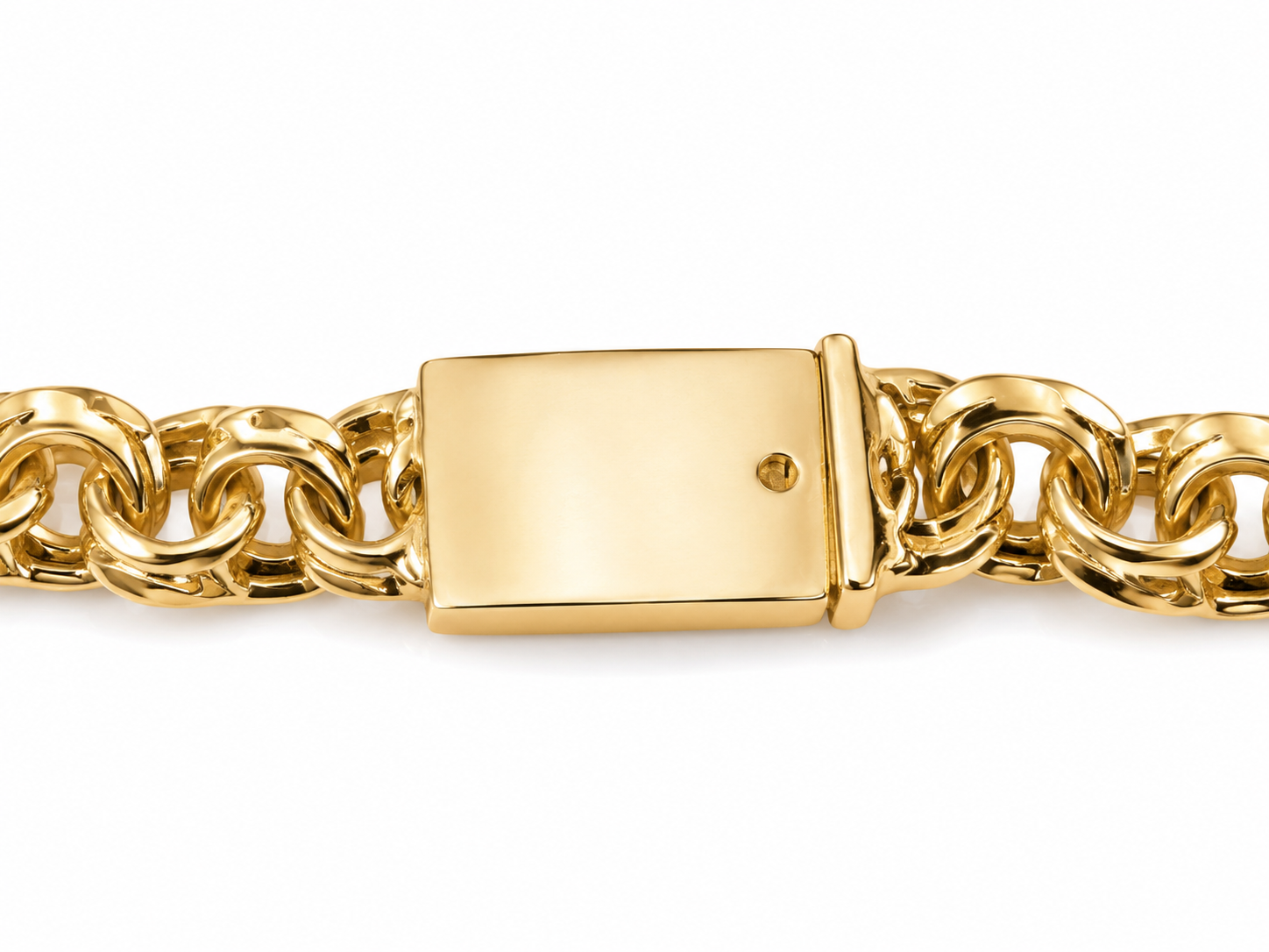 14KT Solid Yellow Gold Chino Link 7.5mm Bracelet