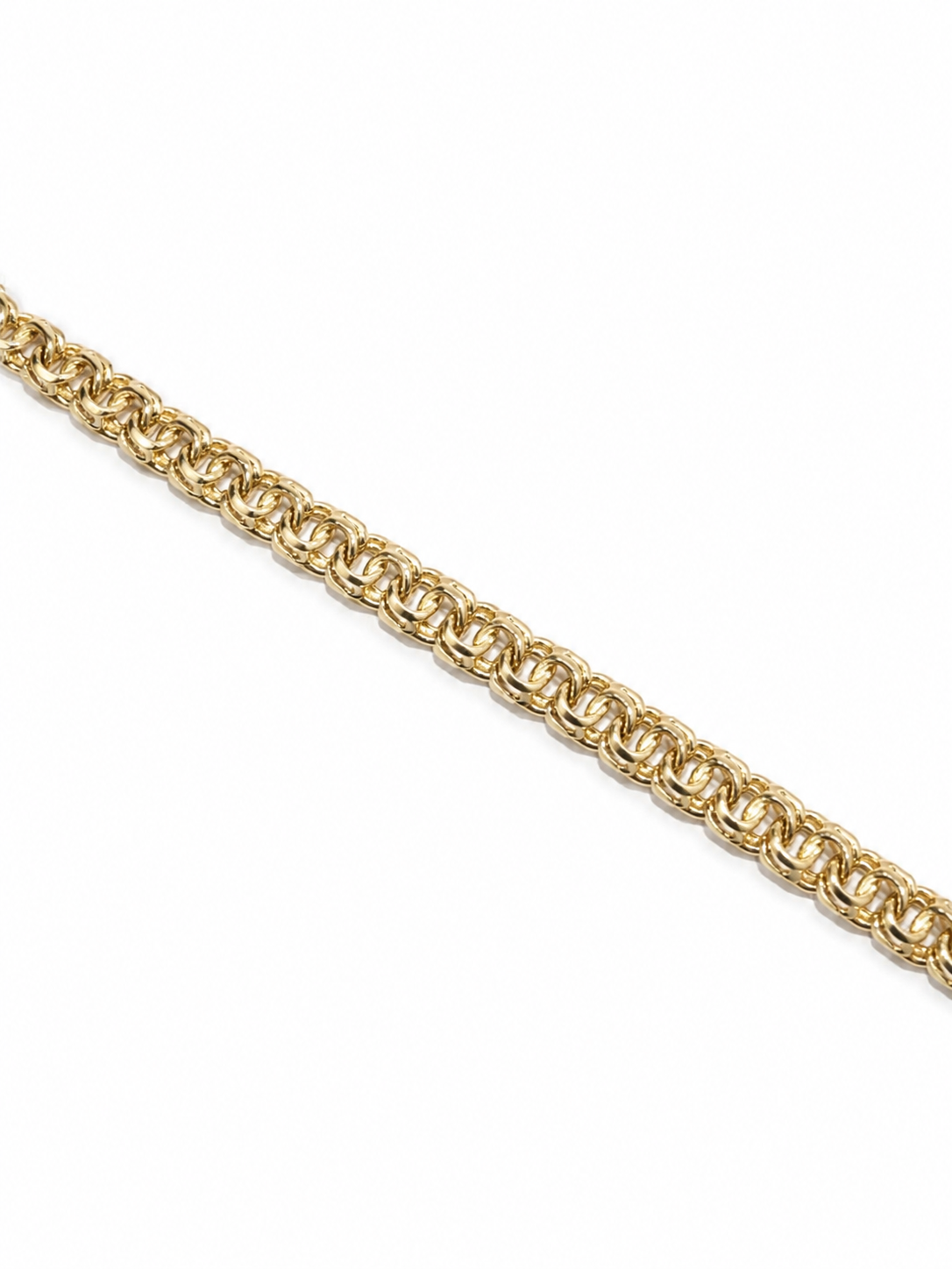 14KT Solid Yellow Gold Chino Link 7.5mm Bracelet