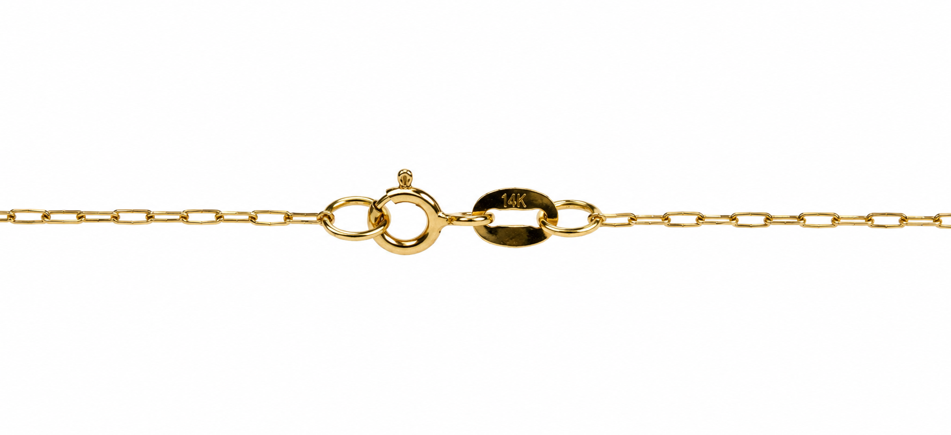 14KT Two Tone Gold 2 MM Rosary Style Necklace