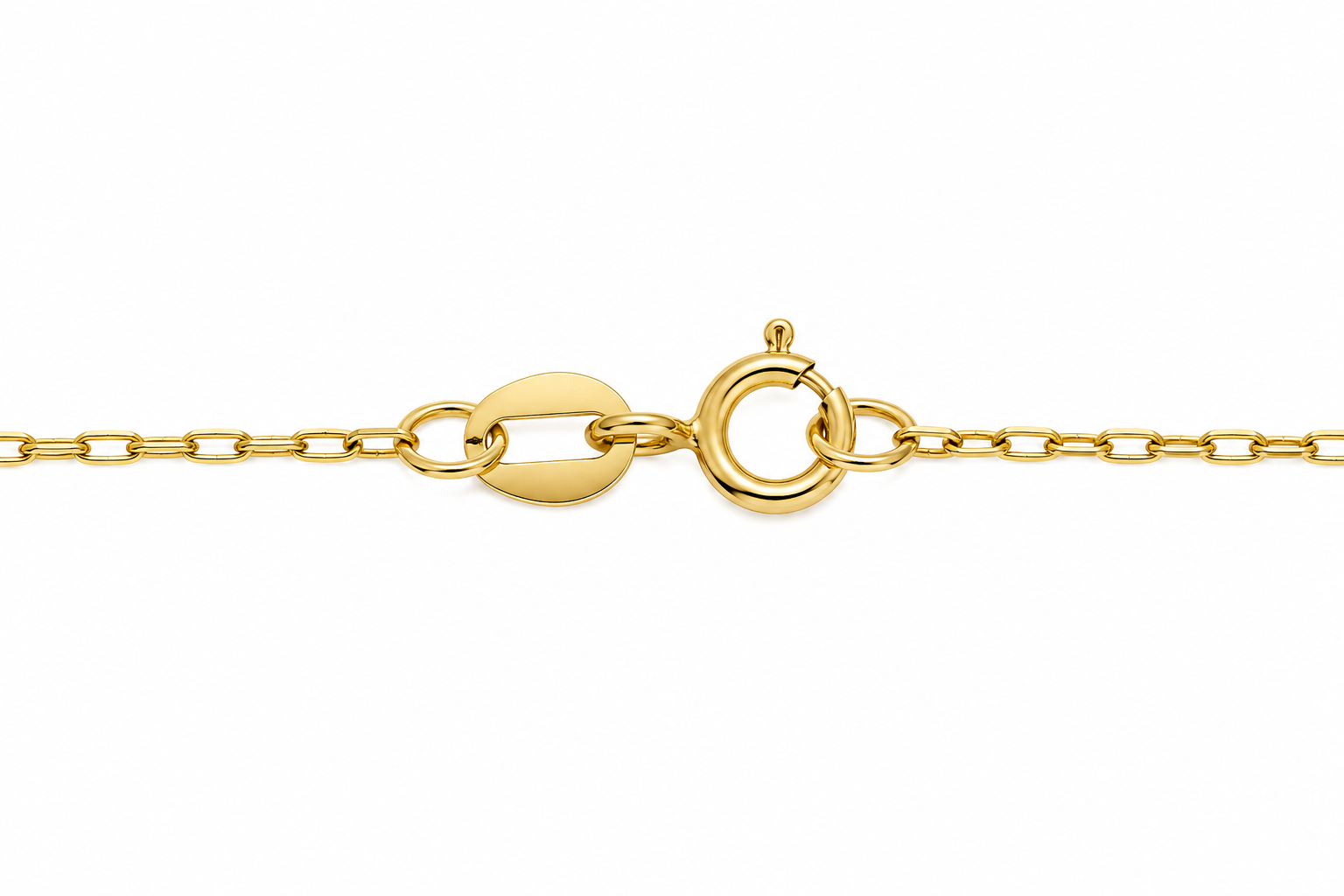 14KT Tri Tone Gold 4 MM Rosary Style Necklace