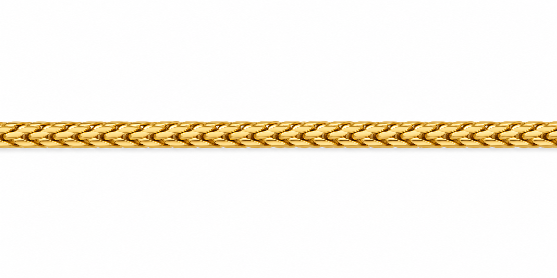 18KT Yellow Gold 1 MM Franco Link Chain