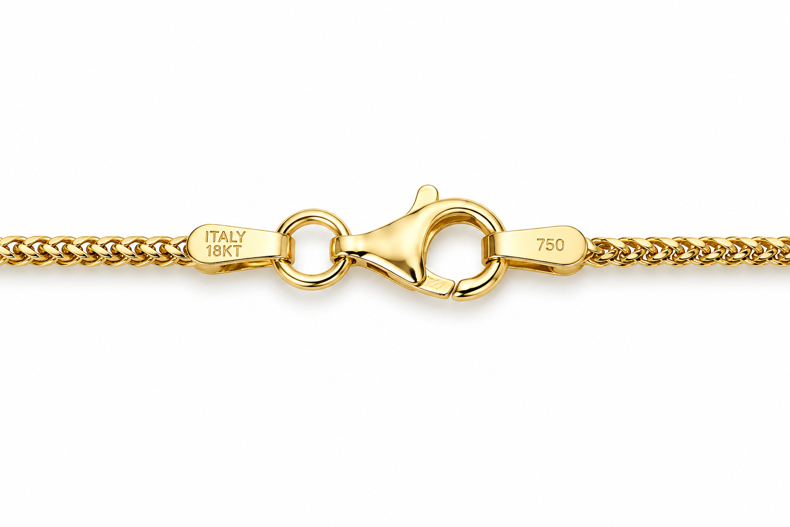 18KT Solid Yellow Gold Franco Chain