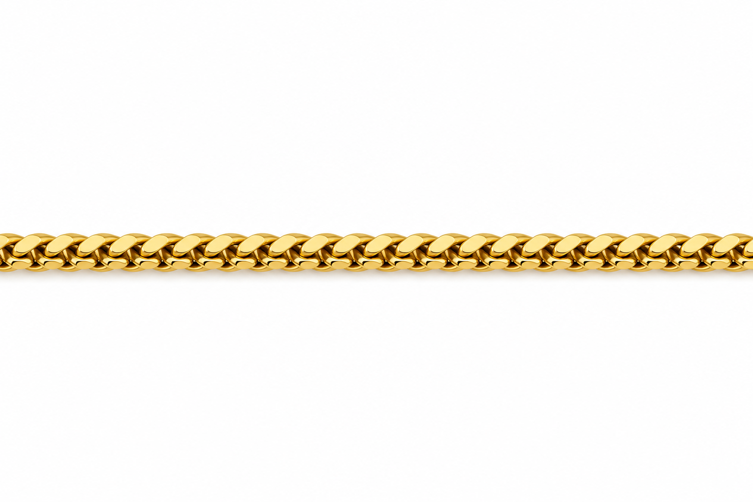 18KT Solid Yellow Gold Franco Chain