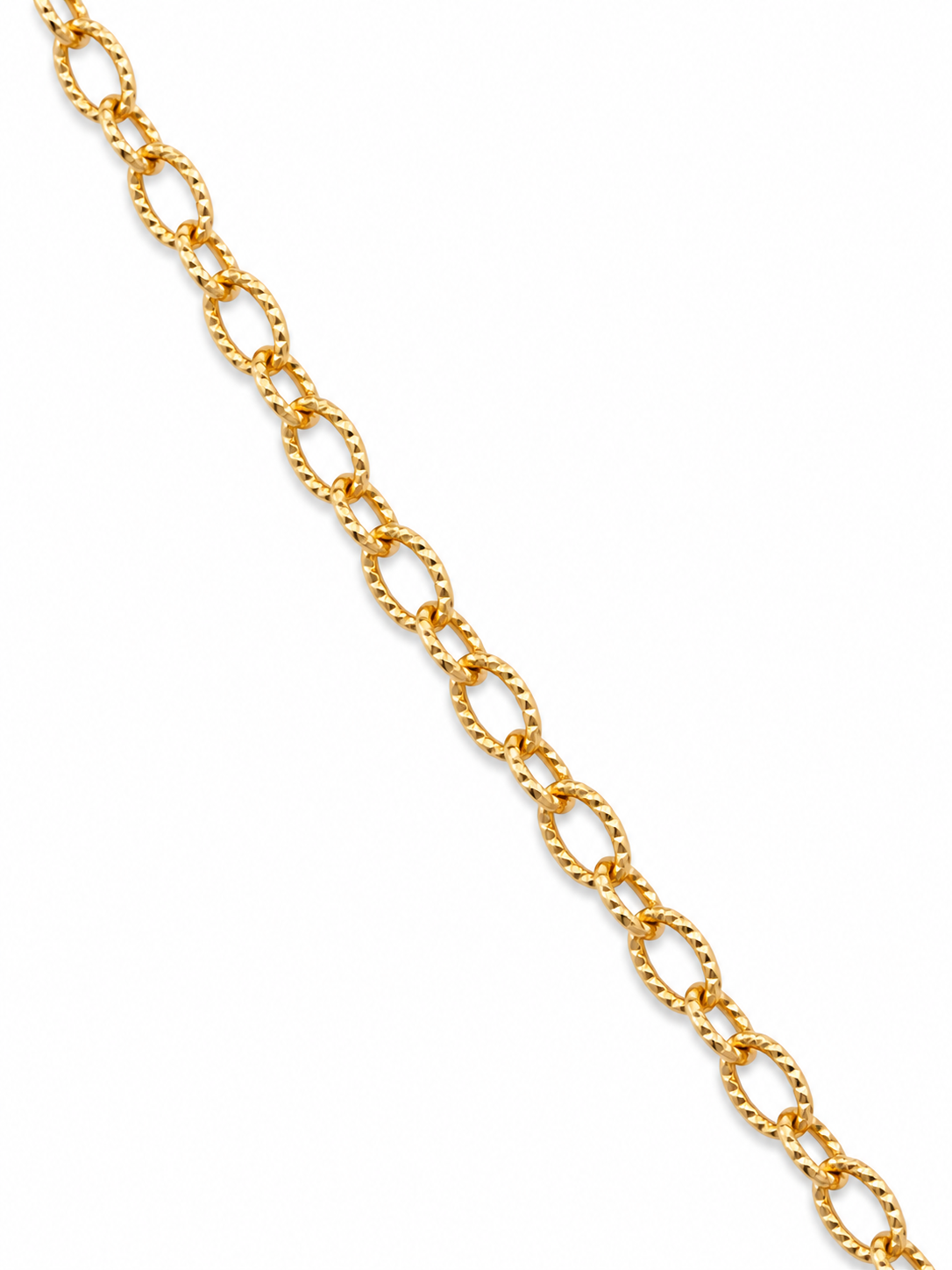 10KT Hollow Yellow Gold 2.5 MM Love Heart Designer Necklace