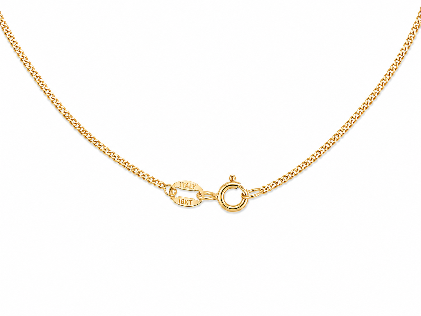 10KT Hollow Yellow Gold 1 MM Bead Designer Necklace
