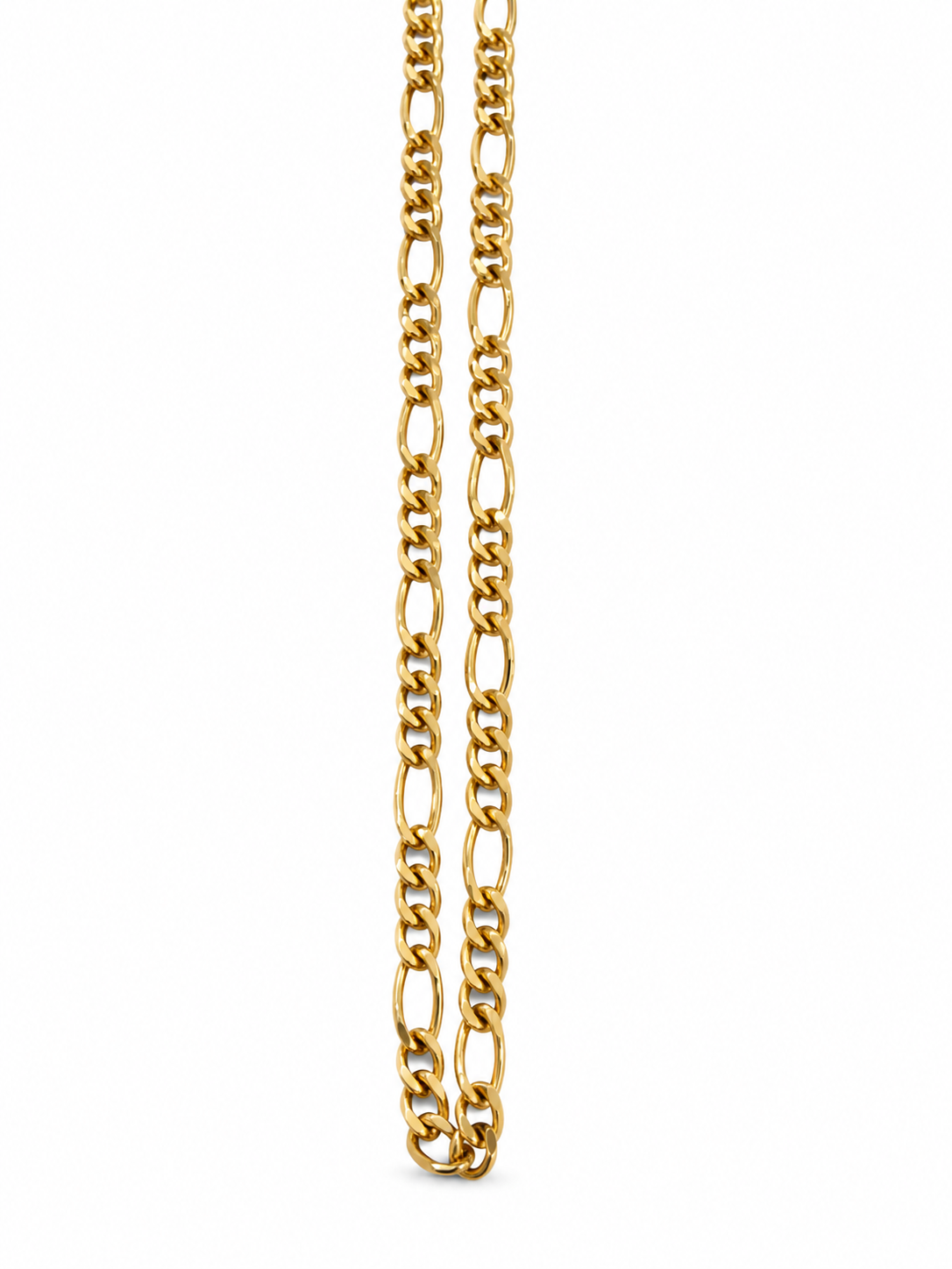 10KT Yellow Gold 2.5 MM Figaro Link Chain