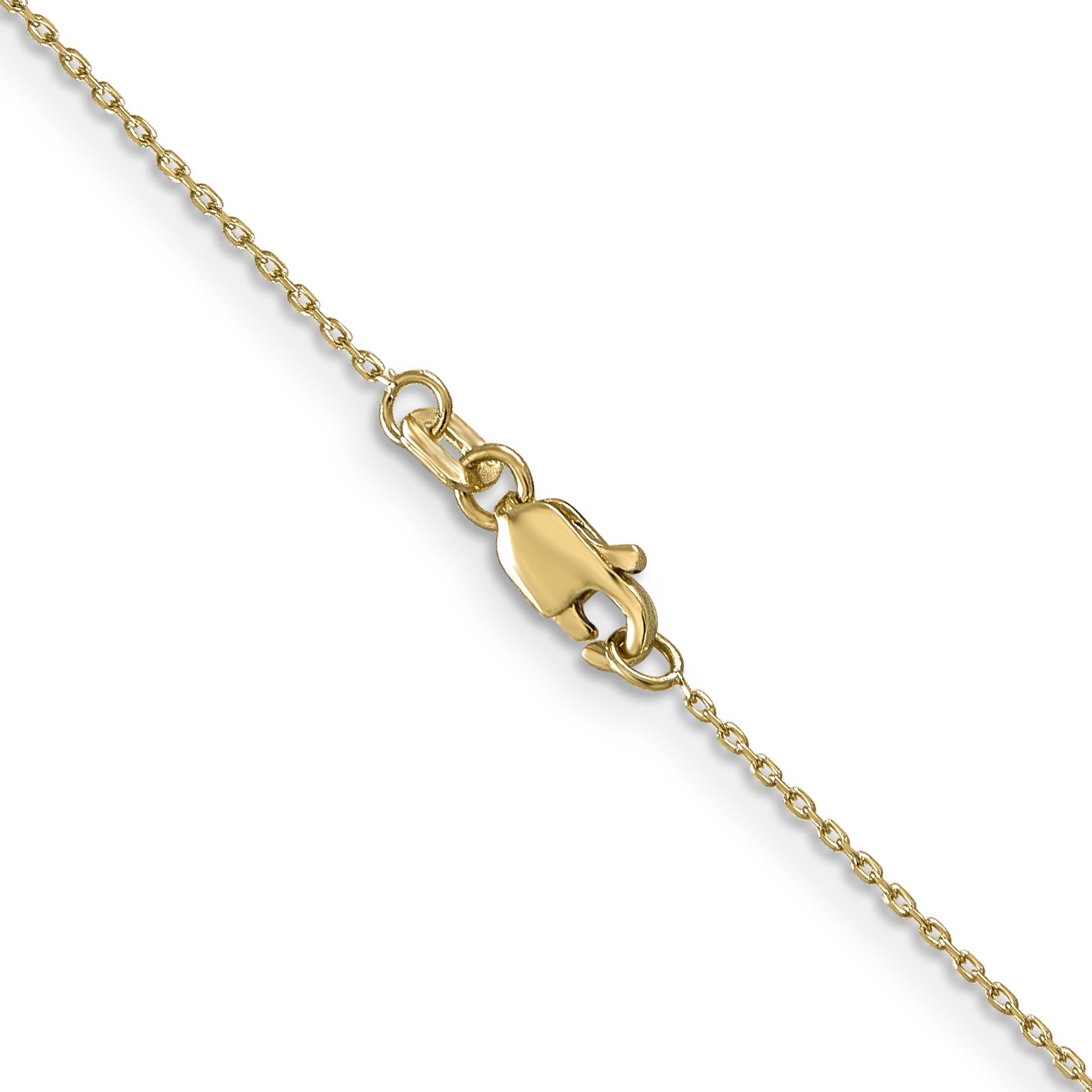 18KT Solid Yellow Gold 1.5 MM Cable Link Chain