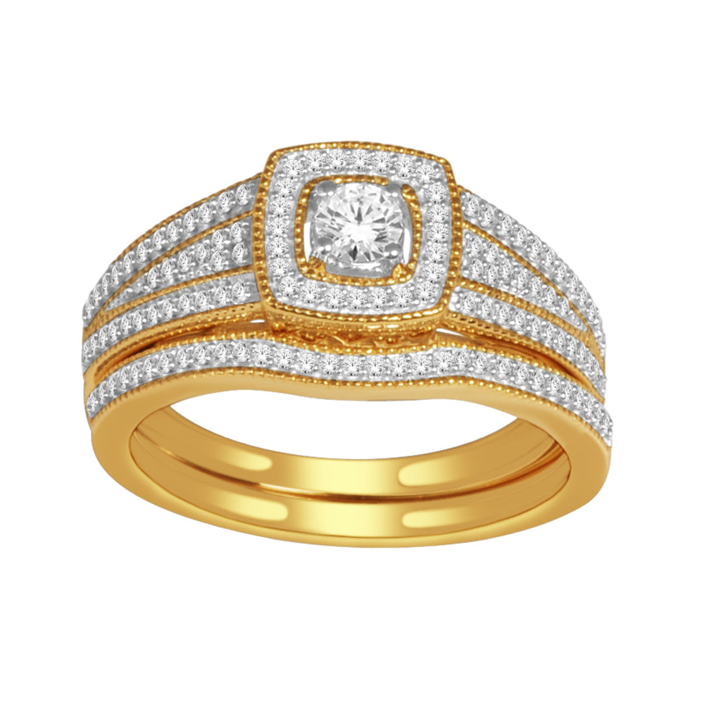 14K Yellow 0.50Ct D-Ladies Rings