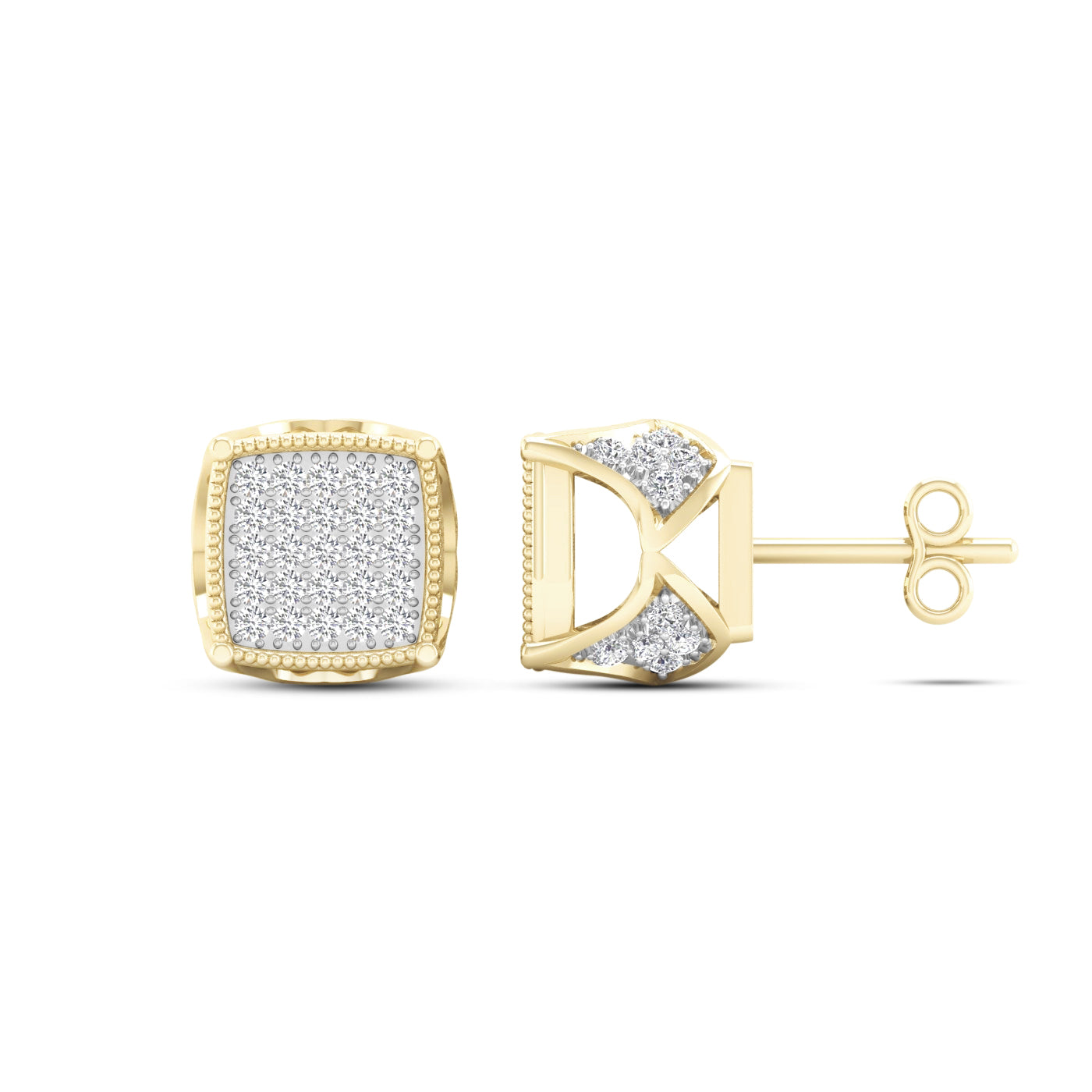 10K Yellow Gold Gorgeous 0.25Ct Diamond Earring