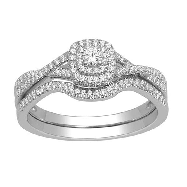 10K White 0.33Ct D-Ladies Rings