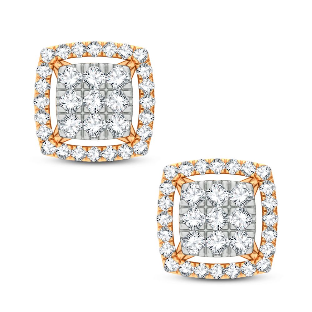 14K Yellow Gold 1.00Ct Diamond Earring