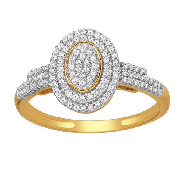 10K Yellow 0.33Ct D-Ladies Rings