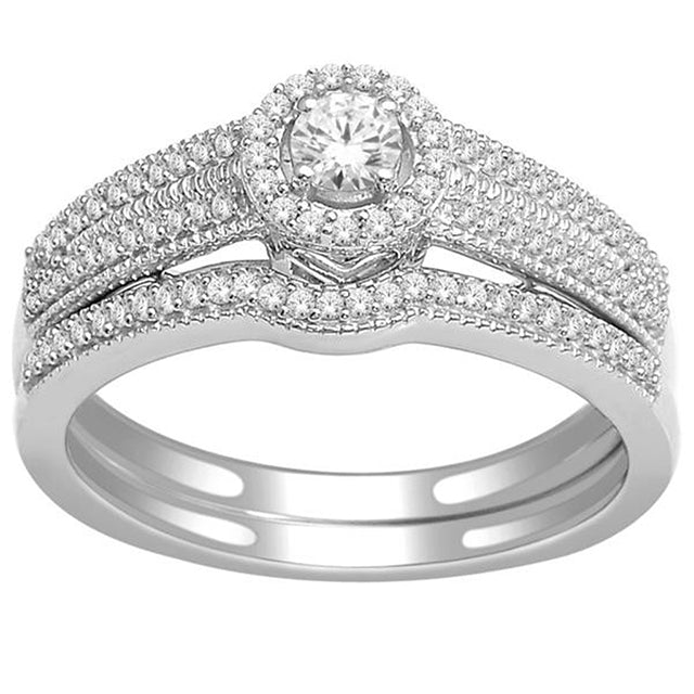 10K White 0.40Ct D-Ladies Rings