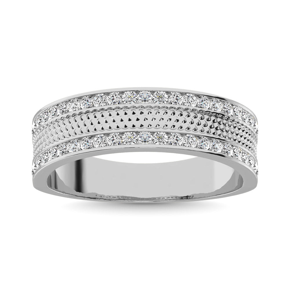 14K Yellow Gold 1/2 Ct.Tw.Diamond Machine Mens Band