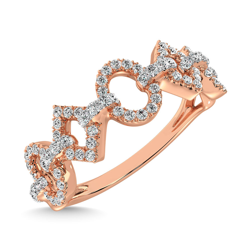 Diamond 1/4 Ct.Tw. Promise Ring in 14K Rose Gold