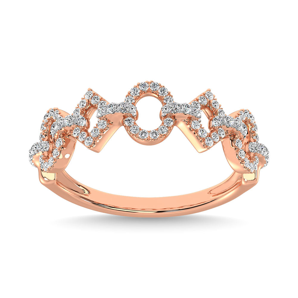 Diamond 1/4 Ct.Tw. Promise Ring in 14K Rose Gold
