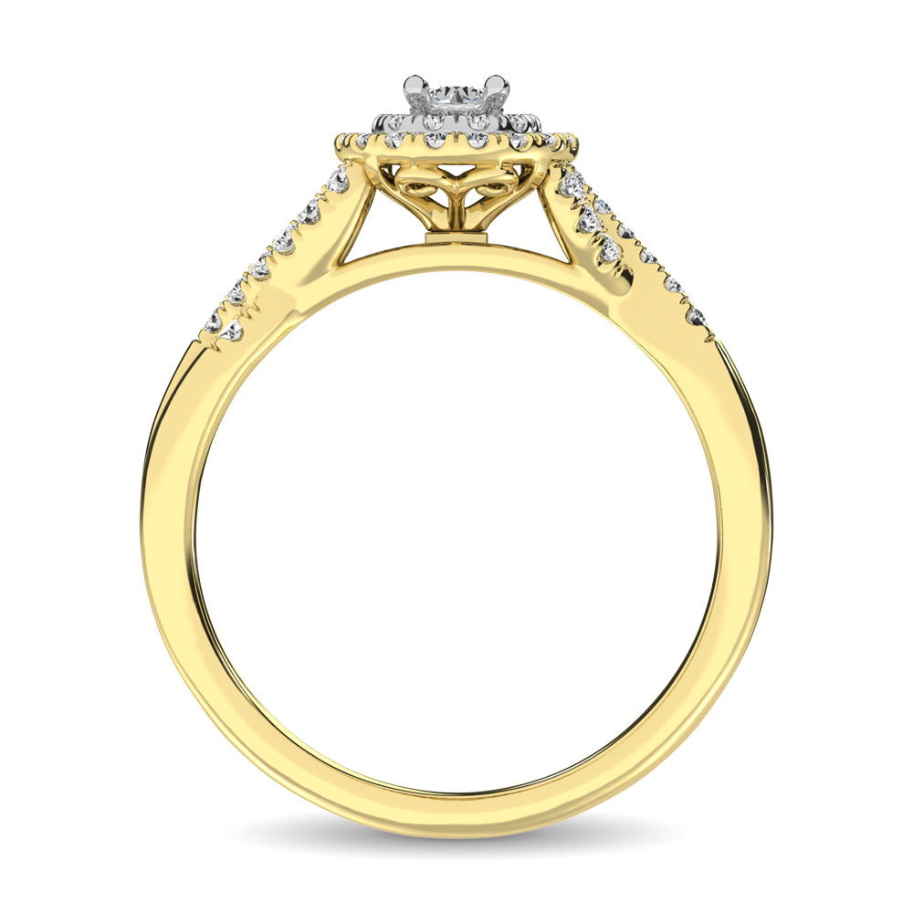 Diamond 1/3 ct tw Engagement Ring in 10K Yellow Gold