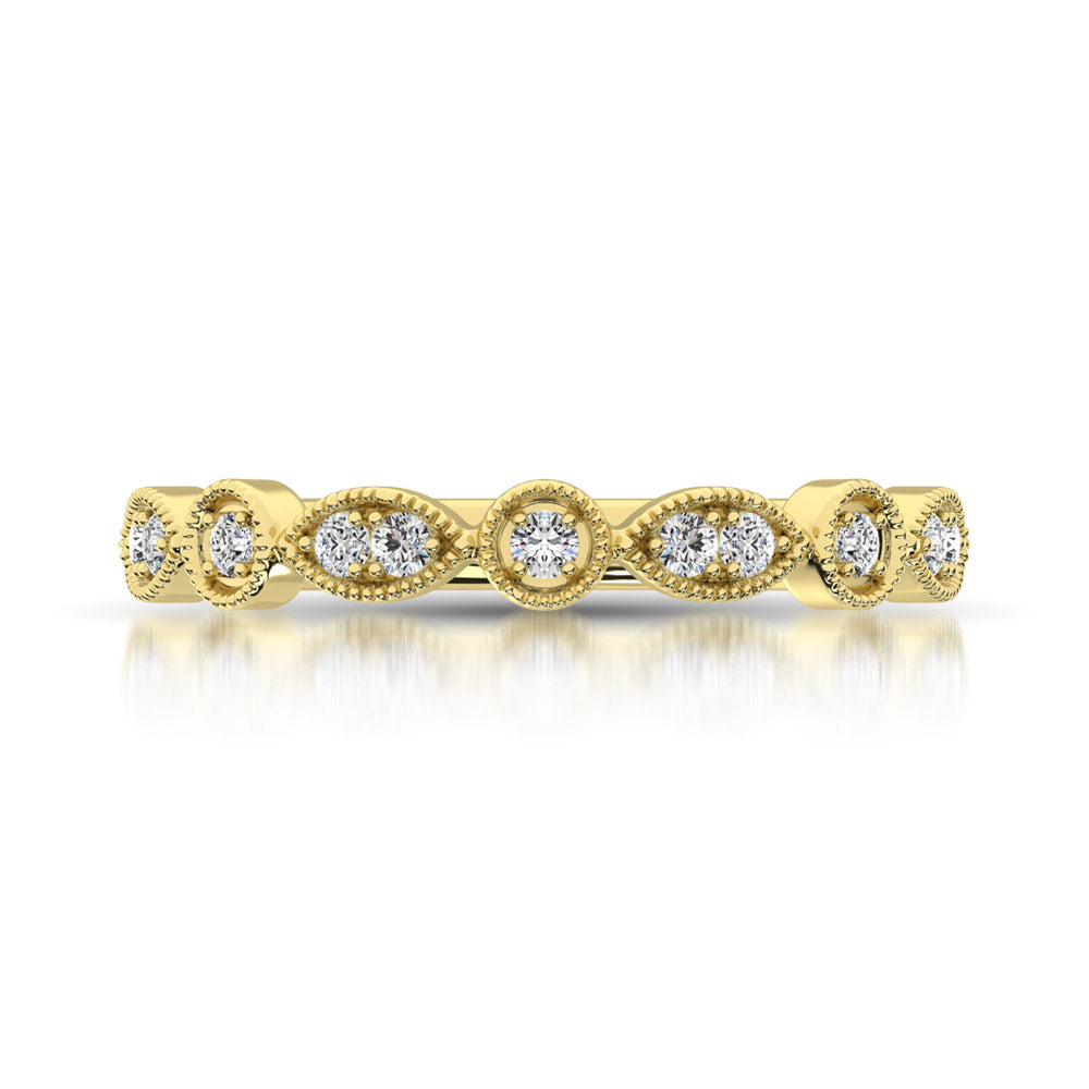 Diamond Stackable Band 1/10 ct tw in 10K Yellow Gold