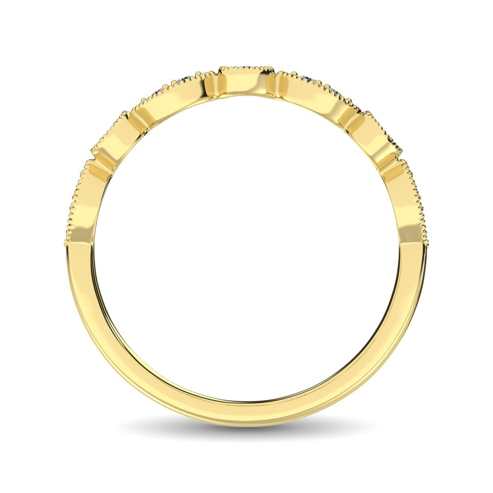 Diamond Stackable Band 1/10 Ct Tw In 10K Yellow Gold