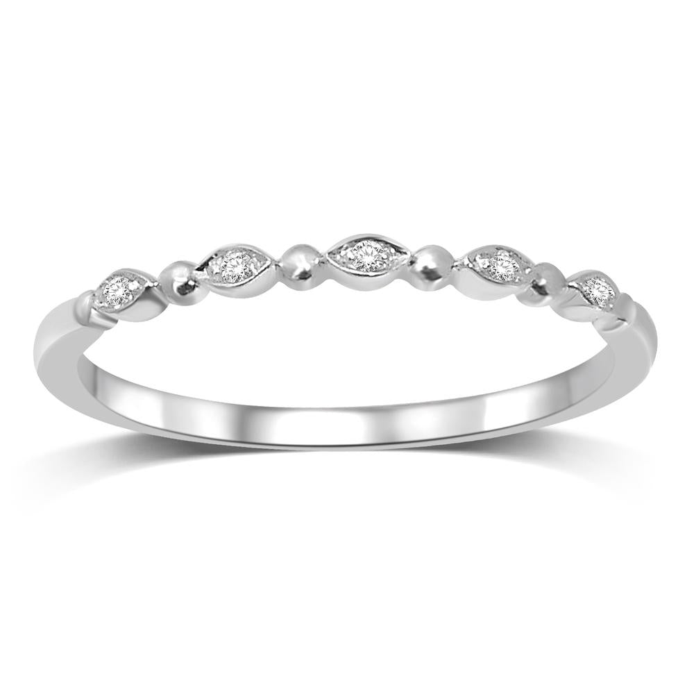 14K Two Tone Gold 1/4 Ct.Tw. Diamond Engagement Ring