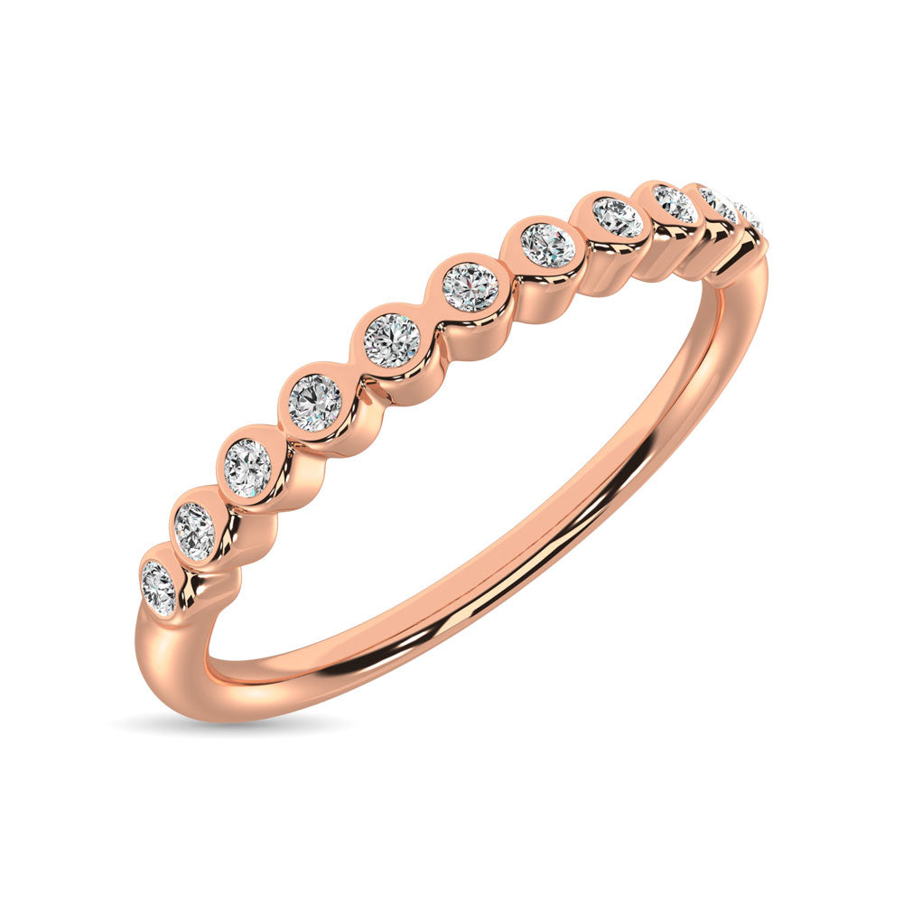Diamond 1/20 Ct.Tw. Stackable Ring In 10K Rose Gold