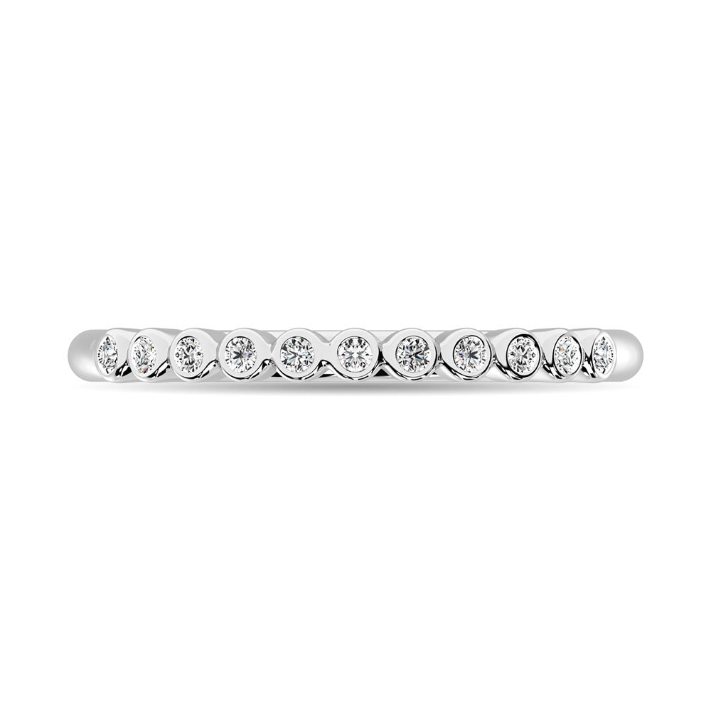 Diamond 1/20 Ct.Tw. Stackable Band In 10K White Gold