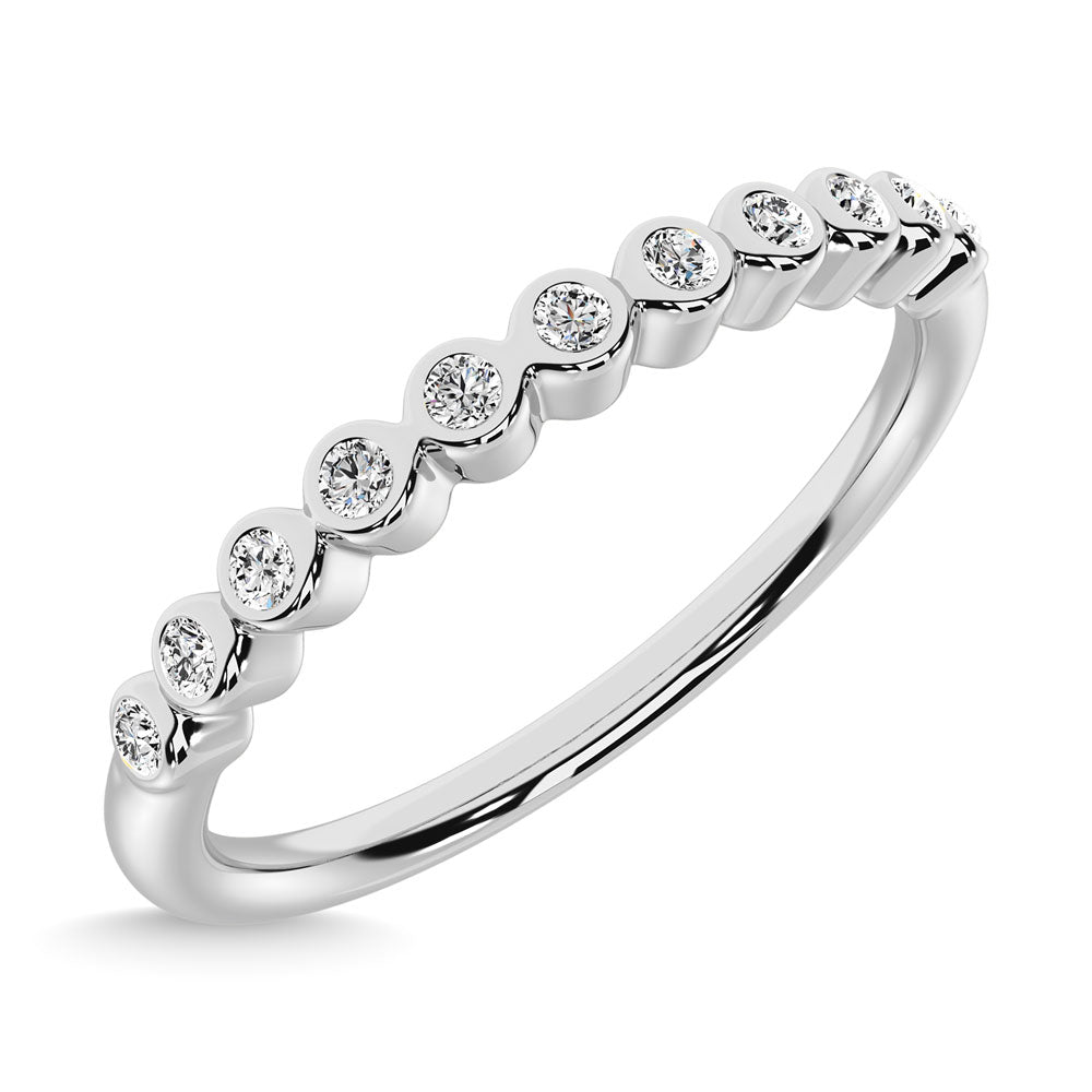 Diamond 1/20 Ct.Tw. Stackable Band In 10K White Gold