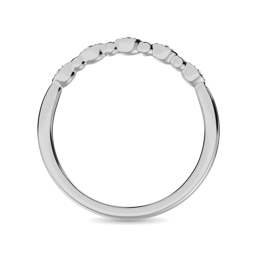Diamond 1/50 Ct.Tw. Stackable Band In 10K White Gold