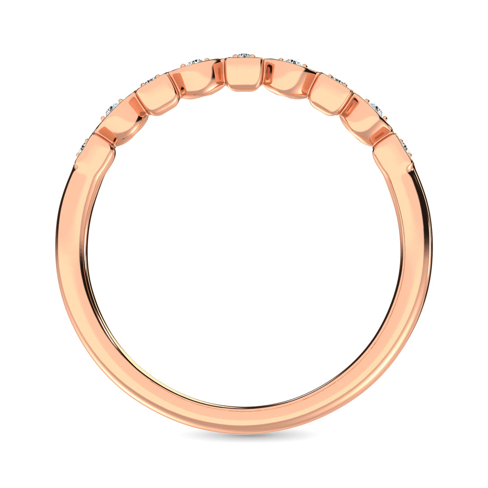 Diamond 1/20 Ct.Tw. Stackable Band In 10K Rose Gold