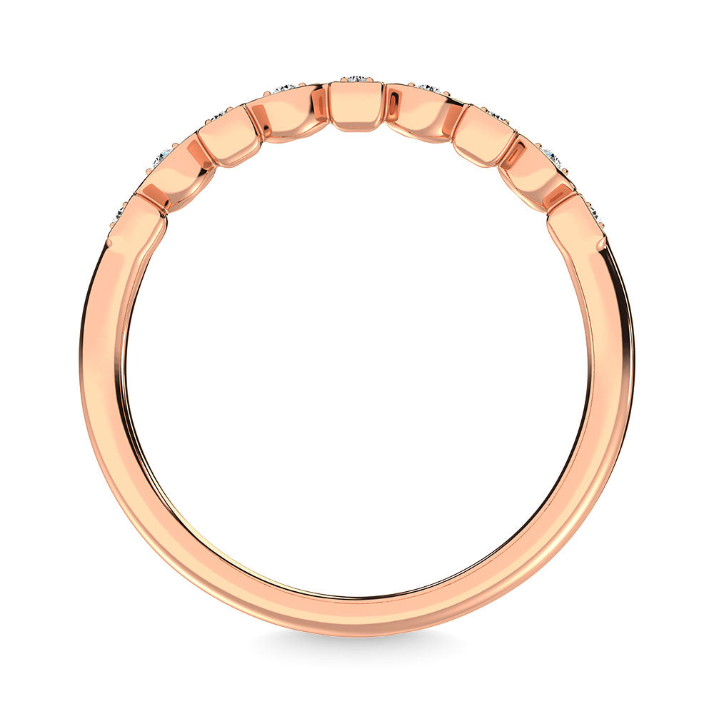 Diamond 1/20 Ct.Tw. Stackable Band In 10K Rose Gold
