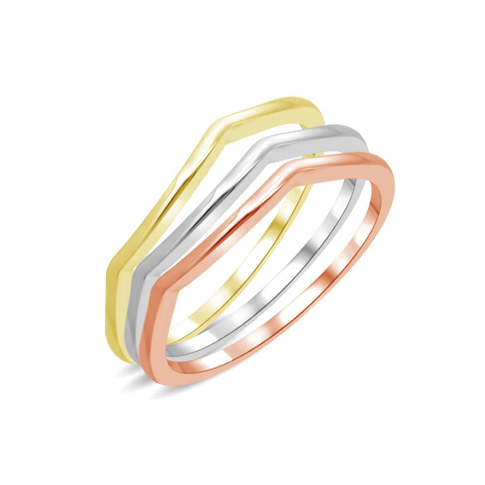 14K White Gold Plain Band