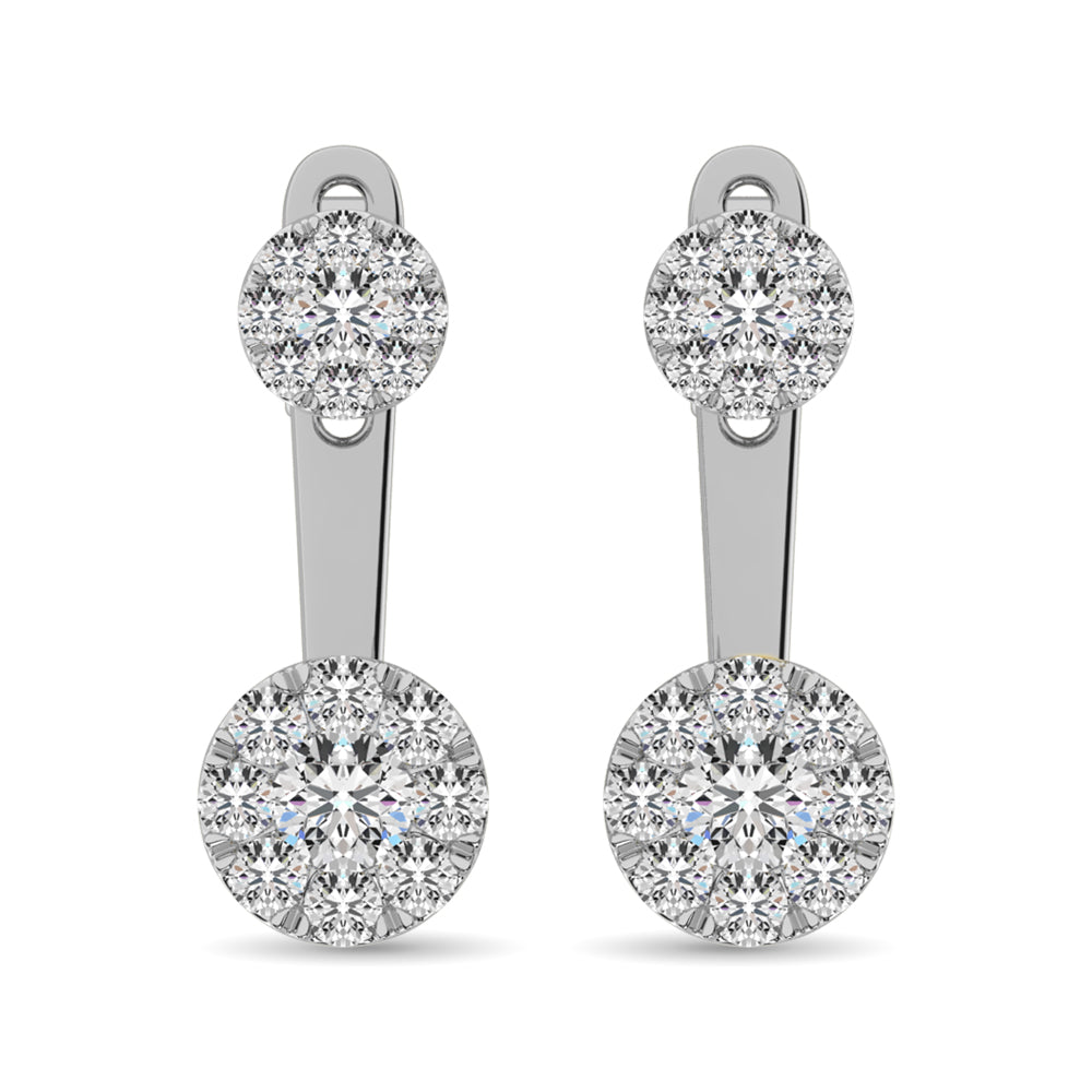Diamond 1/2.Tw. Fashion Earrings in 10K White Gold