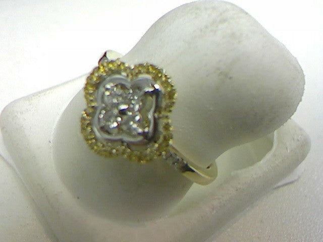 14K Two Tone 0.24Ct D-Ladies Ring