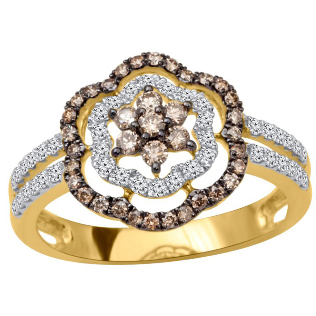 14K Yellow 0.64Ct D-Ladies Rings